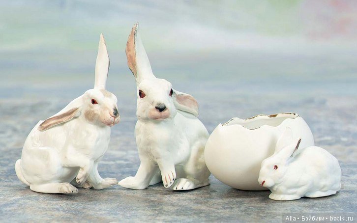 Фарфоровые пасхальные конфетницы от Gebruder Heubach (фото 8)