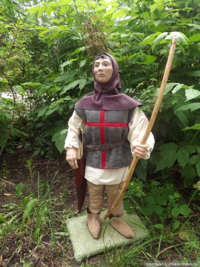 Лучник — Лепка авторских кукол: полимерная глина