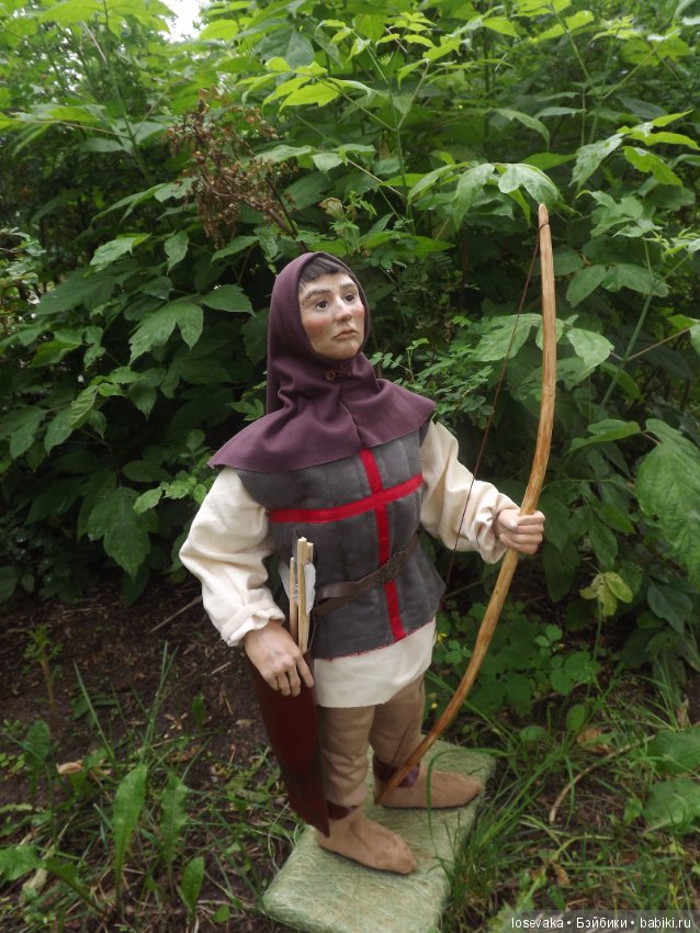 Лучник — Лепка авторских кукол: полимерная глина (фото 2)