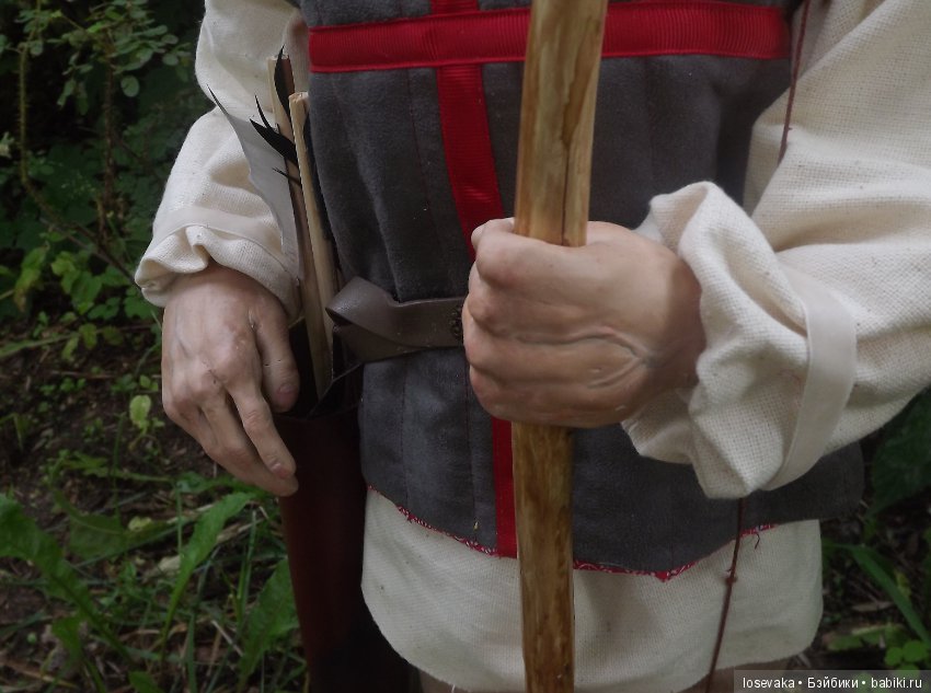 Лучник — Лепка авторских кукол: полимерная глина (фото 9)