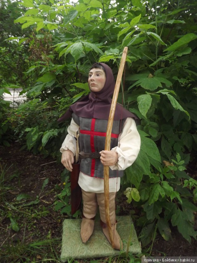 Лучник — Лепка авторских кукол: полимерная глина (фото 3)