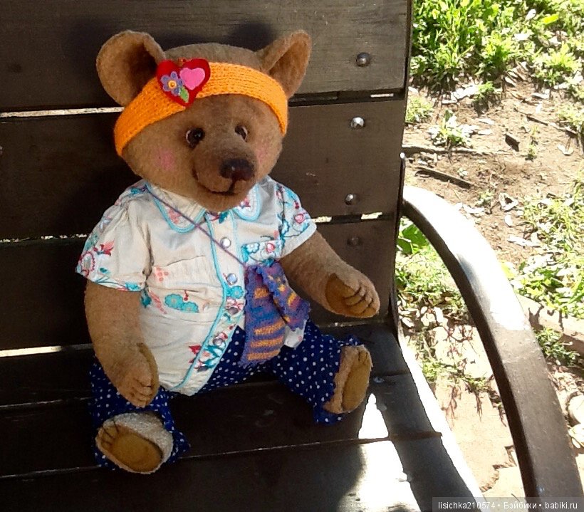 Маленькая история о большом мишке, игрушки Федоровой Надежды