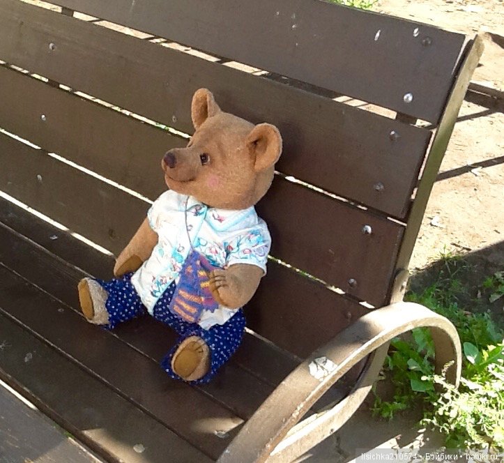 Маленькая история о большом мишке, игрушки Федоровой Надежды (фото 4)