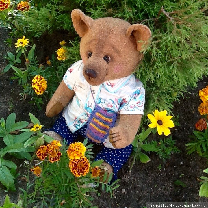 Маленькая история о большом мишке, игрушки Федоровой Надежды (фото 6)