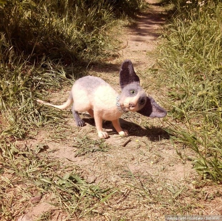 Мои первые сфинксы — Валяные игрушки из шерсти: сухое валяние (фото 3)