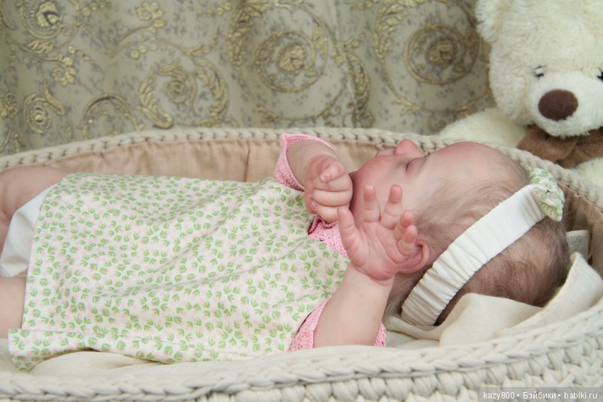 Сладкий ребёнок Amelia, молд Joanna Kazmierczak.Куклы реборн Елены Коротковой (фото 8)