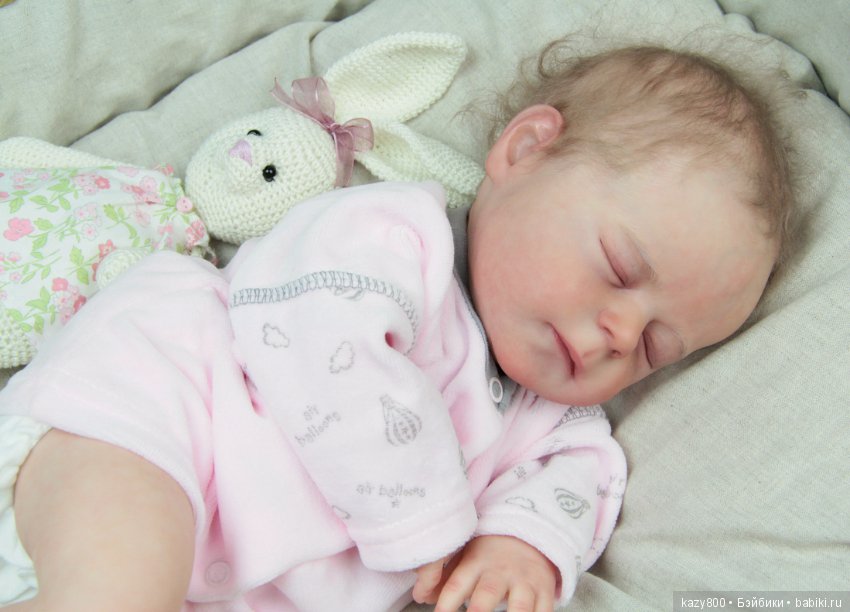 Сладкий ребёнок Amelia, молд Joanna Kazmierczak.Куклы реборн Елены Коротковой (фото 2)