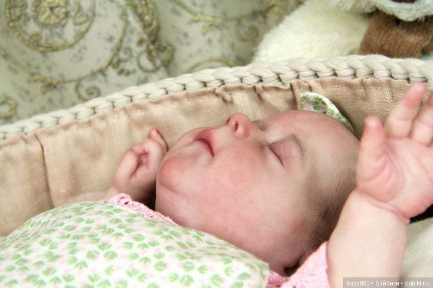 Сладкий ребёнок Amelia, молд Joanna Kazmierczak.Куклы реборн Елены Коротковой (фото 7)