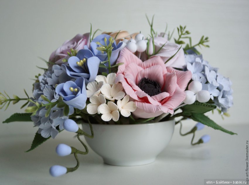 Рукотворная красота. Цветы из холодного фарфора (фото 9)