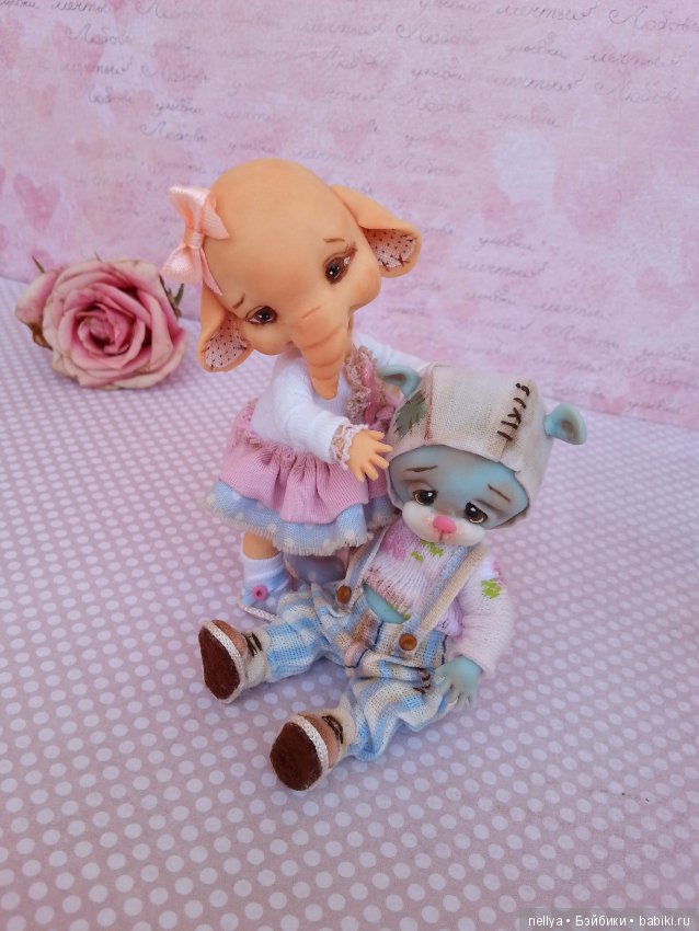 Ребятки- зверятки — Авторские миниатюрные куклы: лепка (фото 10)