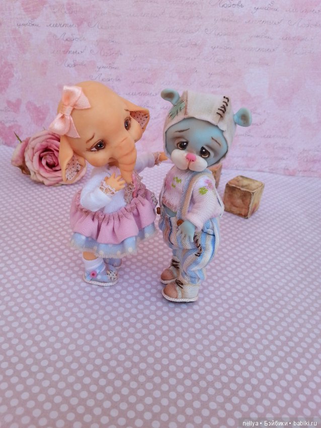 Ребятки- зверятки — Авторские миниатюрные куклы: лепка