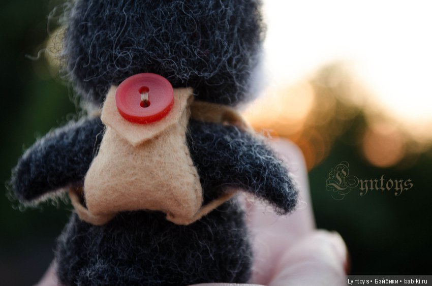 Миниатюрный пингвиненок валяние из шерсти Виталий Линь (фото 6)