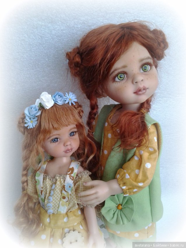 Ксюша и Луша. Сестрички-солнышки. ООАК Паола Рейна (фото 8)