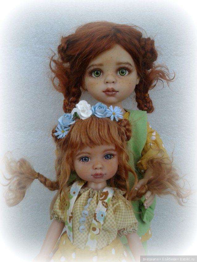 Ксюша и Луша. Сестрички-солнышки. ООАК Паола Рейна (фото 6)