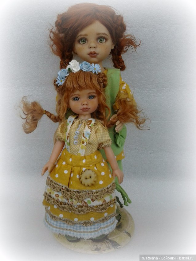 Ксюша и Луша. Сестрички-солнышки. ООАК Паола Рейна