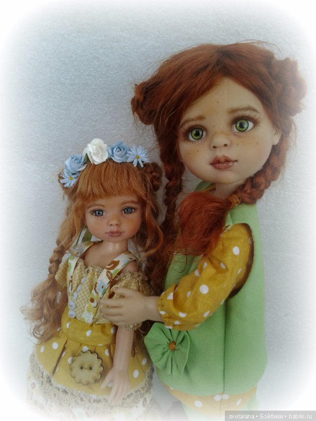 Ксюша и Луша. Сестрички-солнышки. ООАК Паола Рейна