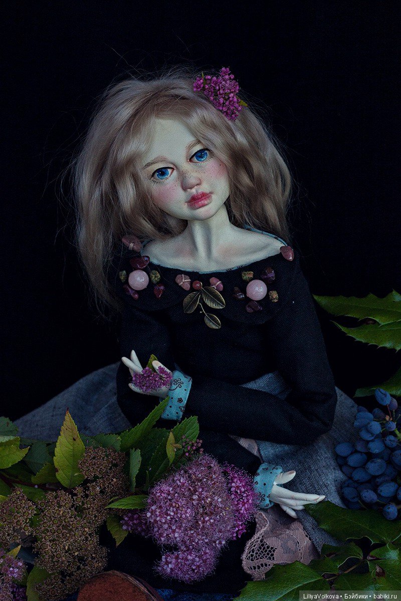 Виолетта. Авторская коллекционная подвижная кукла