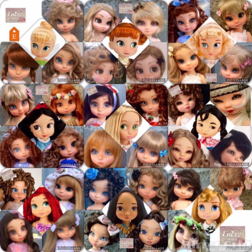 Авторские мейки кукол Disney Pricess от Enixe Atelier (фото 8)