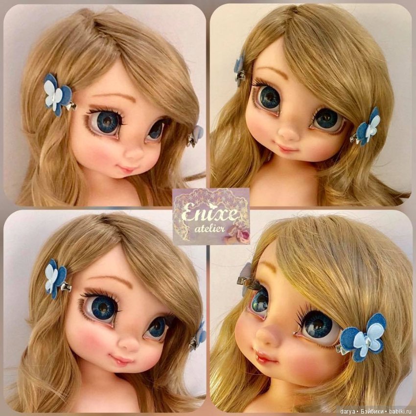 Авторские мейки кукол Disney Pricess от Enixe Atelier