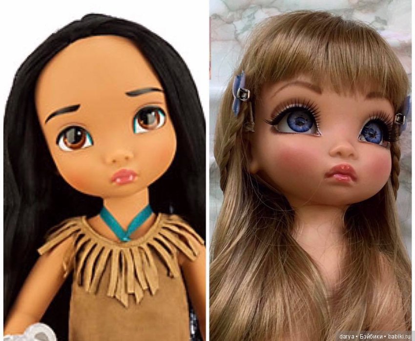 Авторские мейки кукол Disney Pricess от Enixe Atelier