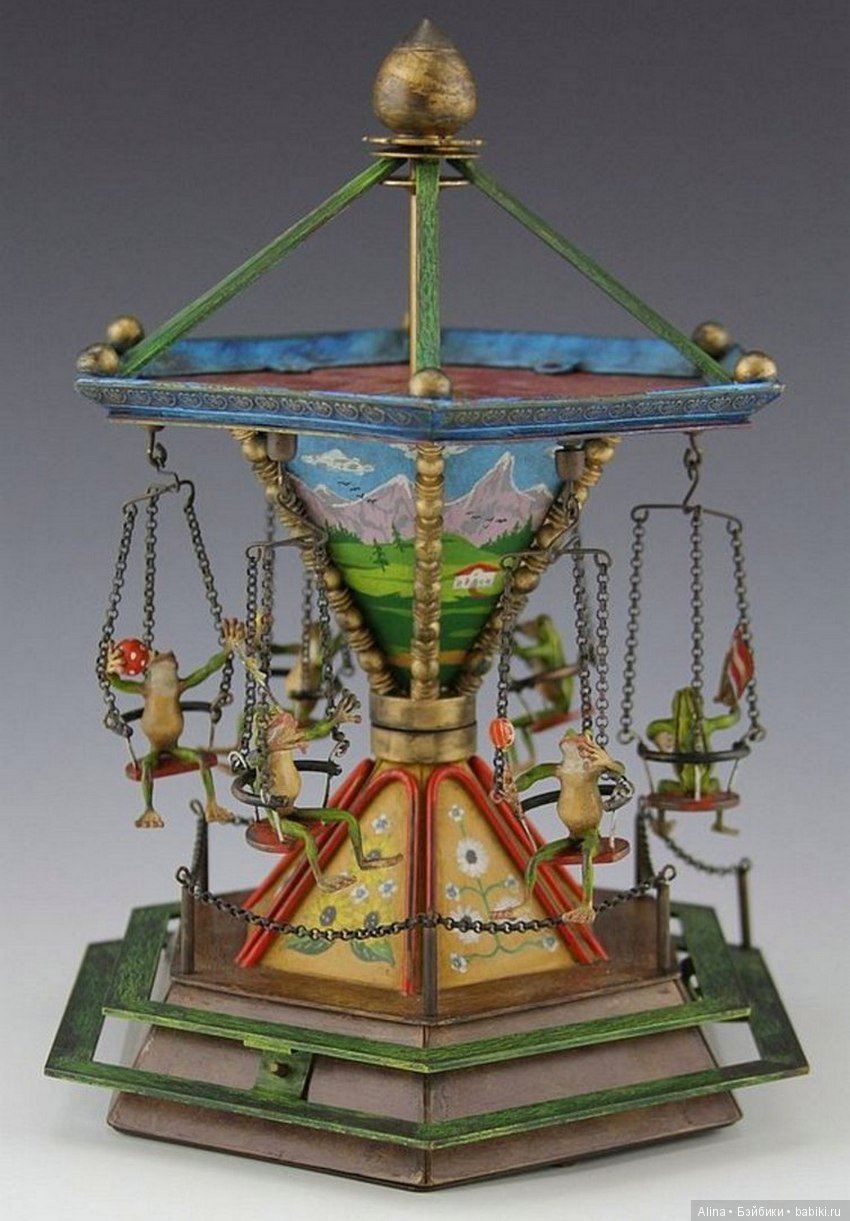 Карусели. Механические антикварные игрушки