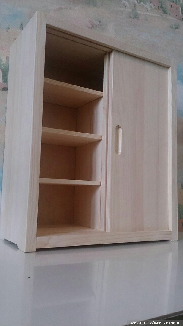 Шкаф-купе для одежды кукол 30-35 см (фото 5)