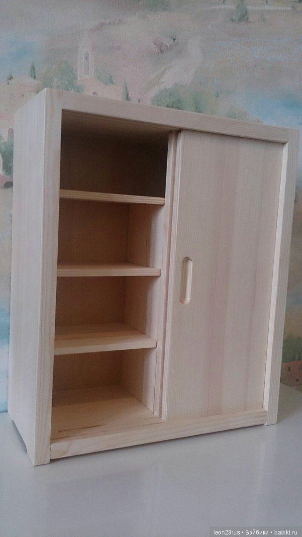 Шкаф-купе для одежды кукол 30-35 см (фото 8)