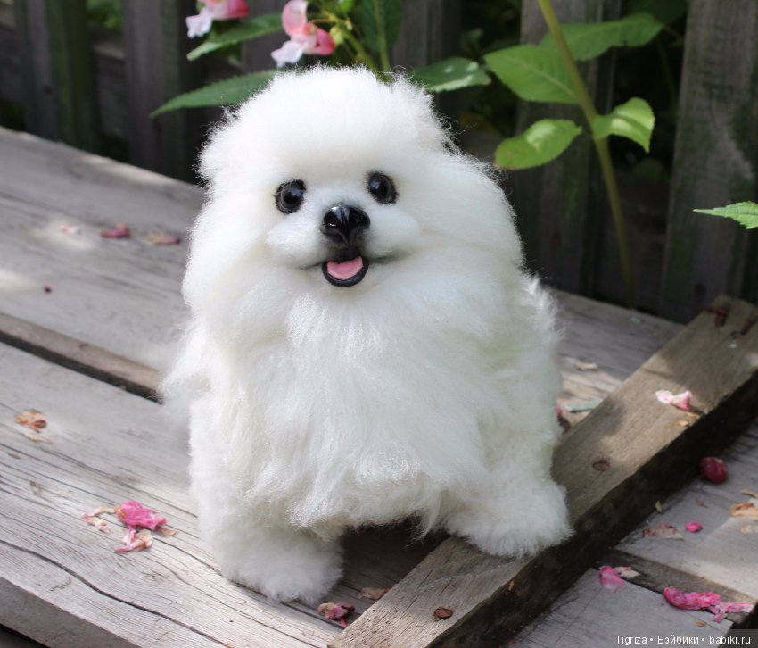 Шпиц-тедди, игрушка ручной работы