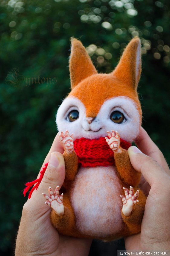 Белочка Полли, валяние из шерсти, Виталий Линь (фото 2)