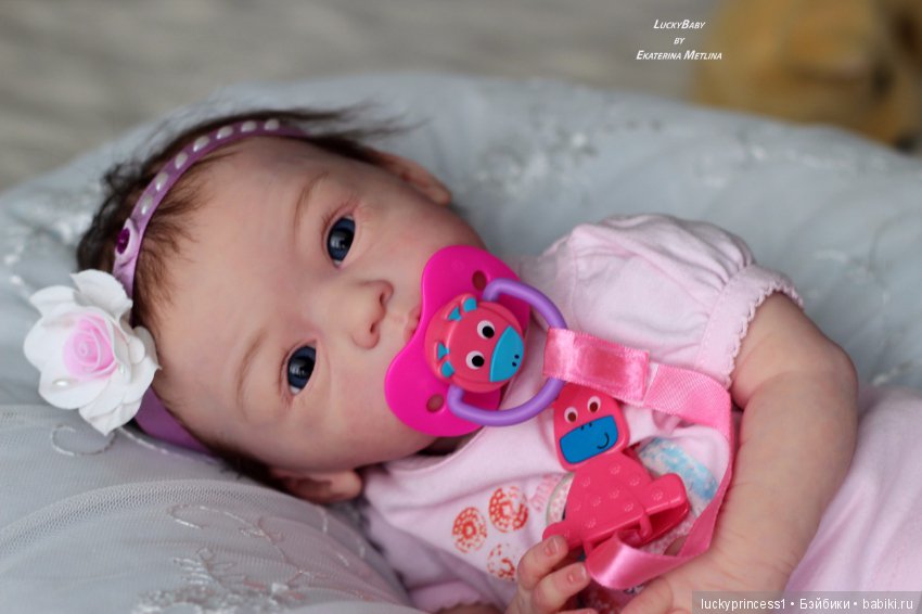 Кнопочка Эви. Кукла реборн из молда Maike by Gudrun Legler