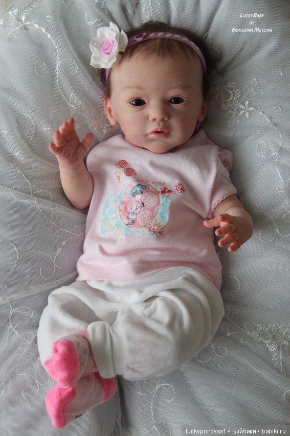 Кнопочка Эви. Кукла реборн из молда Maike by Gudrun Legler