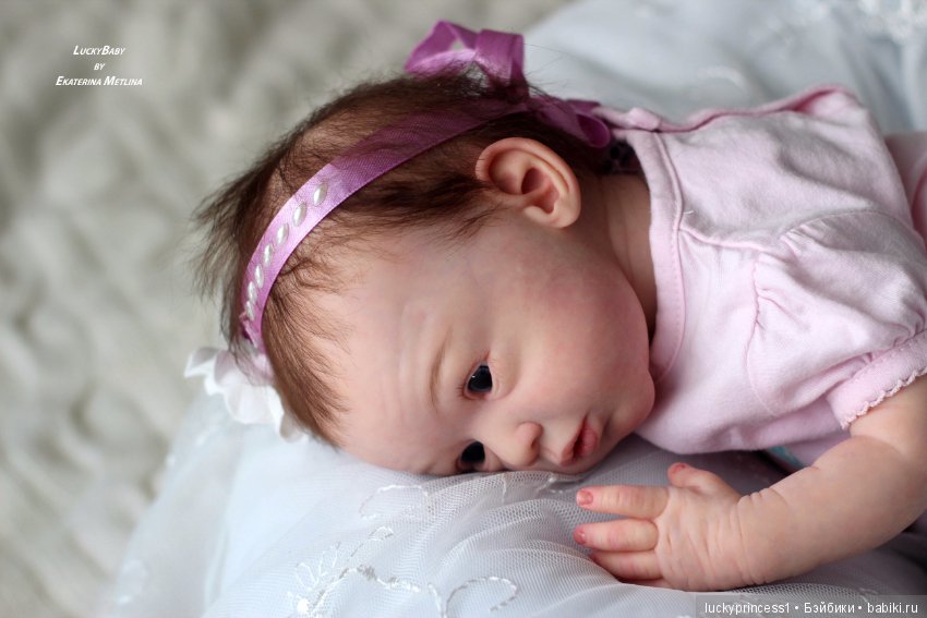 Кнопочка Эви. Кукла реборн из молда Maike by Gudrun Legler