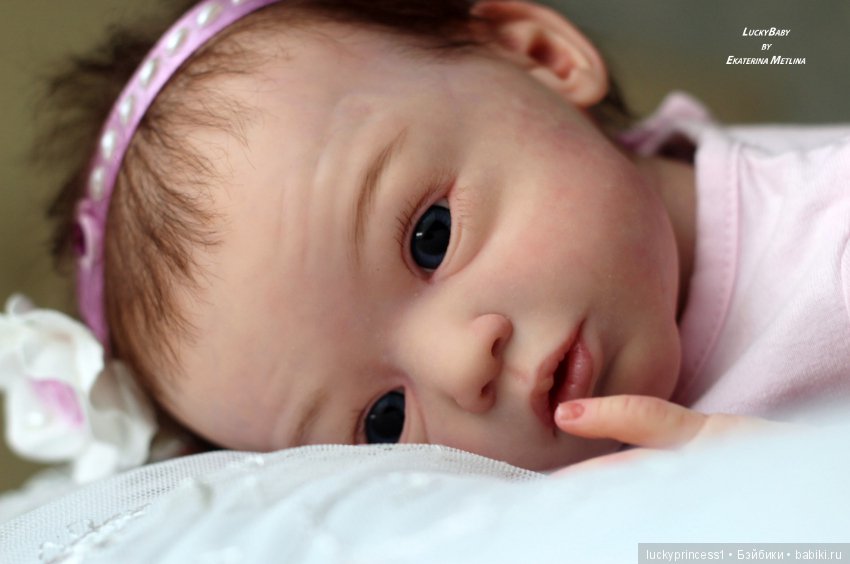 Кнопочка Эви. Кукла реборн из молда Maike by Gudrun Legler