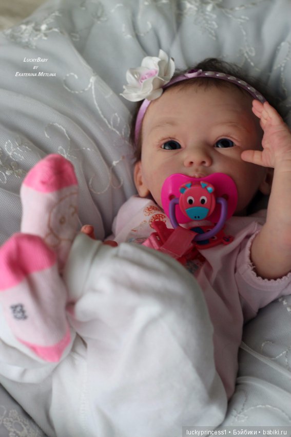 Кнопочка Эви. Кукла реборн из молда Maike by Gudrun Legler