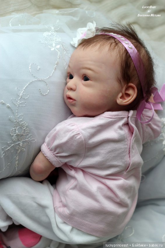 Кнопочка Эви. Кукла реборн из молда Maike by Gudrun Legler