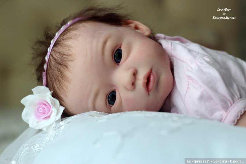 Кнопочка Эви. Кукла реборн из молда Maike by Gudrun Legler