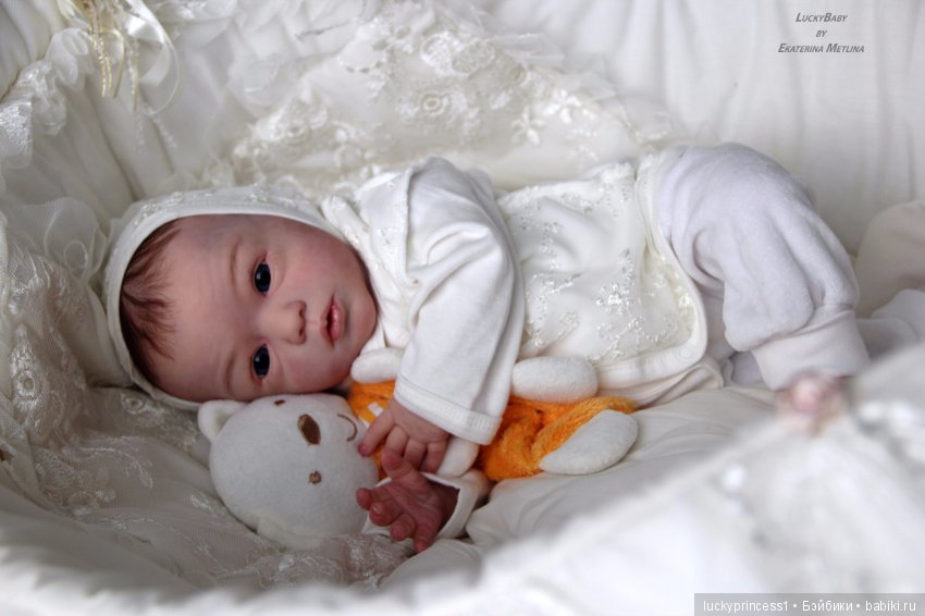 Кнопочка Эви. Кукла реборн из молда Maike by Gudrun Legler (фото 7)