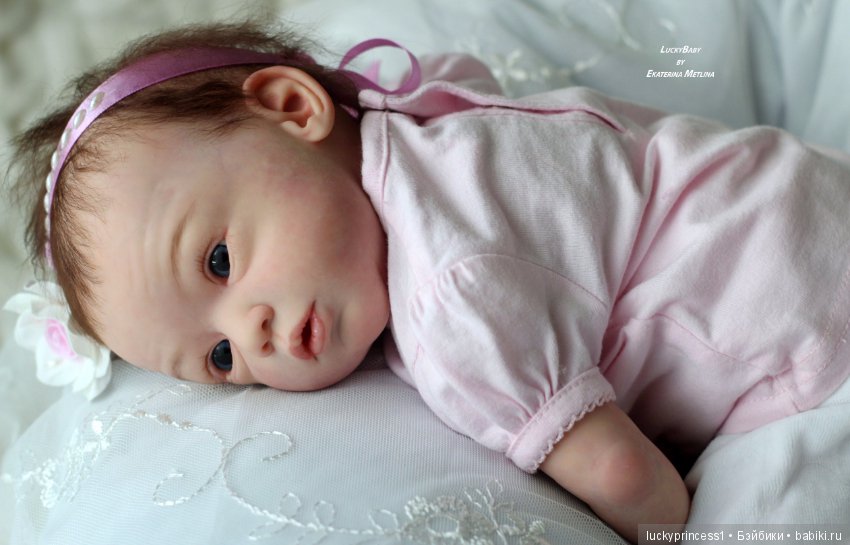 Кнопочка Эви. Кукла реборн из молда Maike by Gudrun Legler