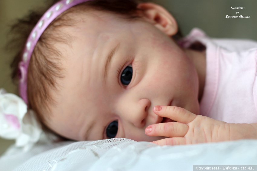 Кнопочка Эви. Кукла реборн из молда Maike by Gudrun Legler