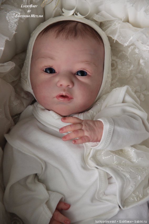 Кнопочка Эви. Кукла реборн из молда Maike by Gudrun Legler (фото 5)