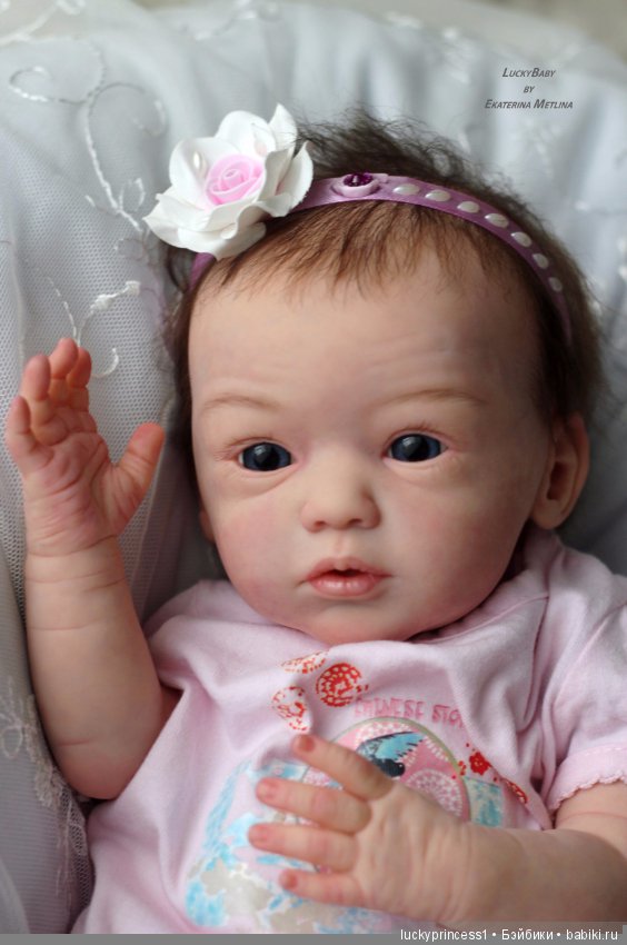Кнопочка Эви. Кукла реборн из молда Maike by Gudrun Legler