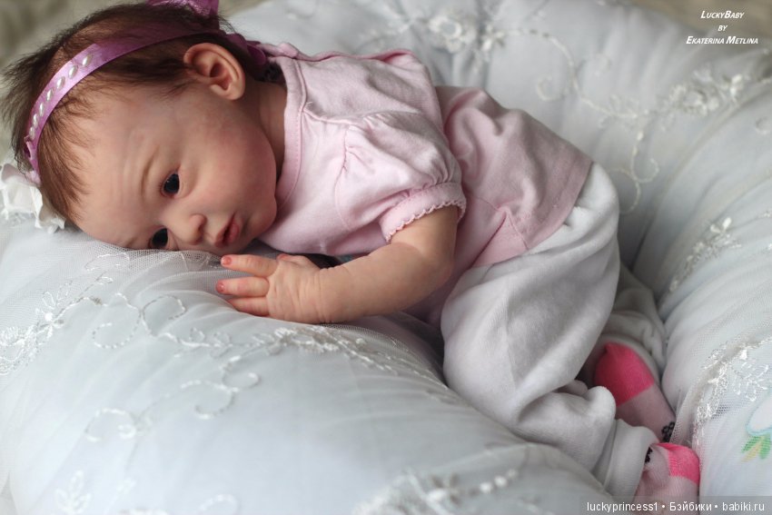 Кнопочка Эви. Кукла реборн из молда Maike by Gudrun Legler