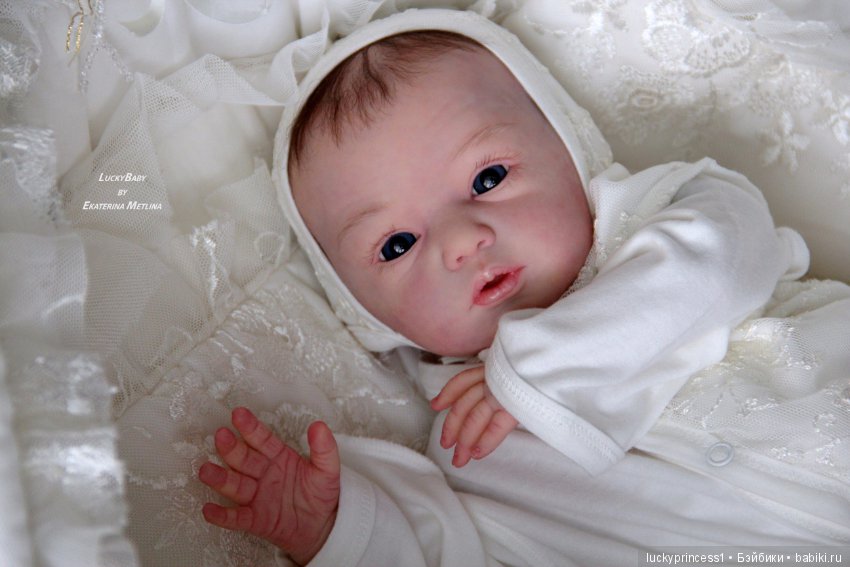 Кнопочка Эви. Кукла реборн из молда Maike by Gudrun Legler (фото 3)