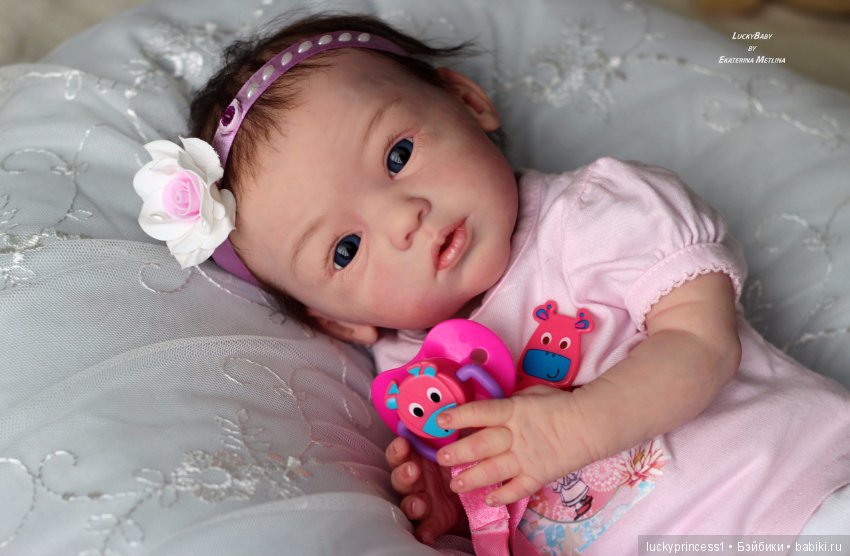 Кнопочка Эви. Кукла реборн из молда Maike by Gudrun Legler