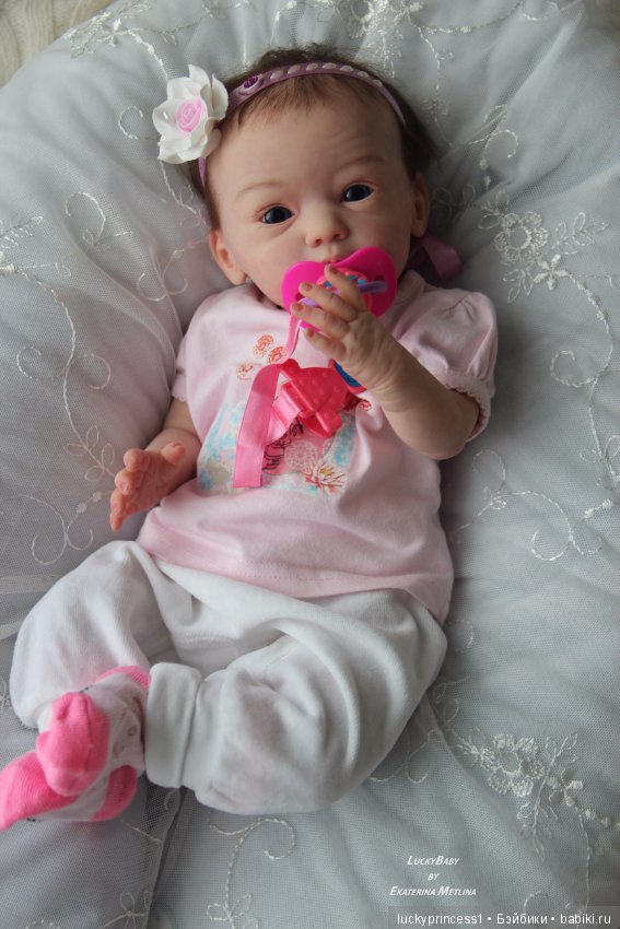 Кнопочка Эви. Кукла реборн из молда Maike by Gudrun Legler