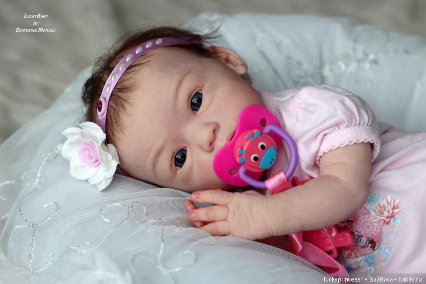 Кнопочка Эви. Кукла реборн из молда Maike by Gudrun Legler