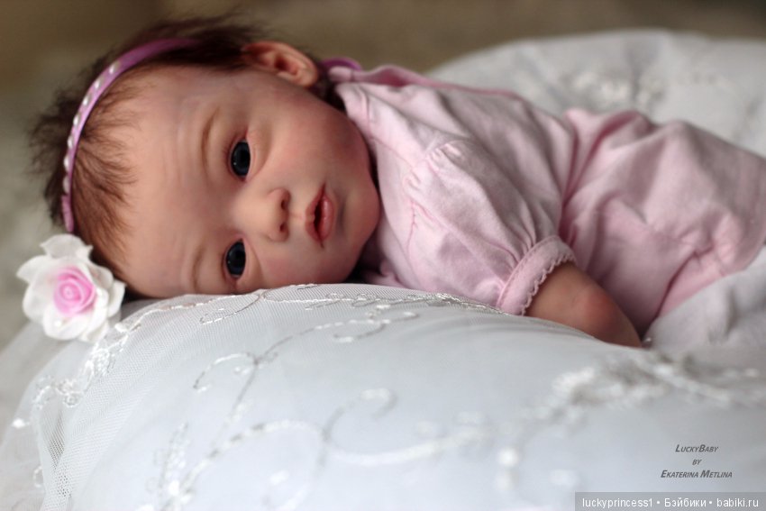 Кнопочка Эви. Кукла реборн из молда Maike by Gudrun Legler