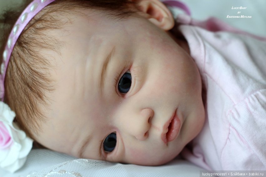 Кнопочка Эви. Кукла реборн из молда Maike by Gudrun Legler