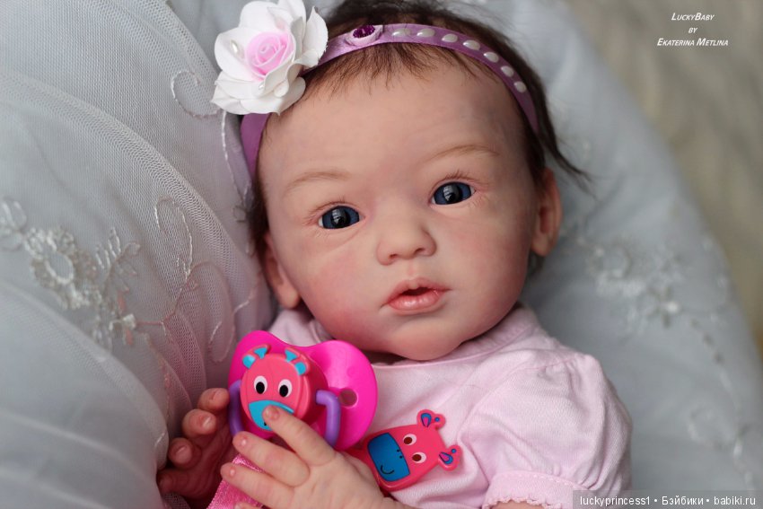 Кнопочка Эви. Кукла реборн из молда Maike by Gudrun Legler