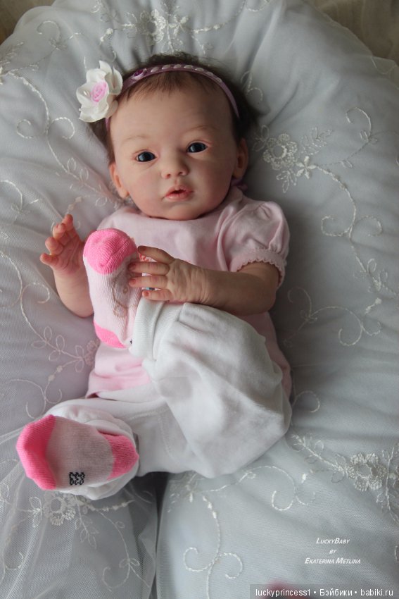 Кнопочка Эви. Кукла реборн из молда Maike by Gudrun Legler